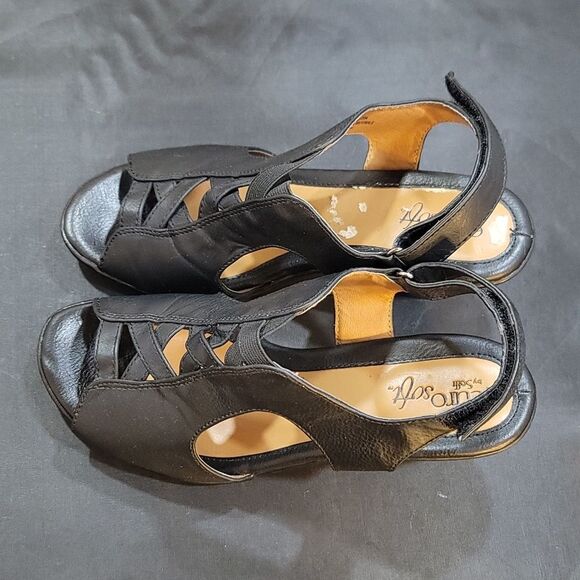 EUROSOFT VACARA LEATHER CRISS CROSS  WITH A CAGED LOOK STRAP R3 - Picture 7 of 14